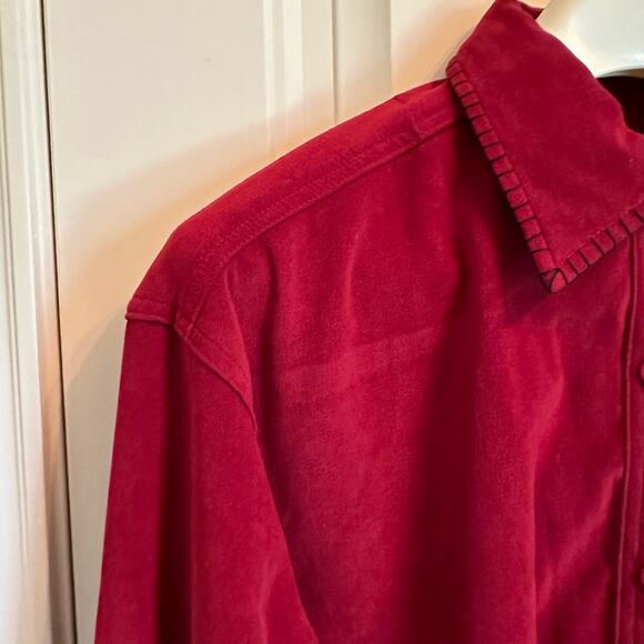 Castles Sport | Size M Arkansas Razorback College Long Sleeve Button Up Shirt - Picture 4 of 13